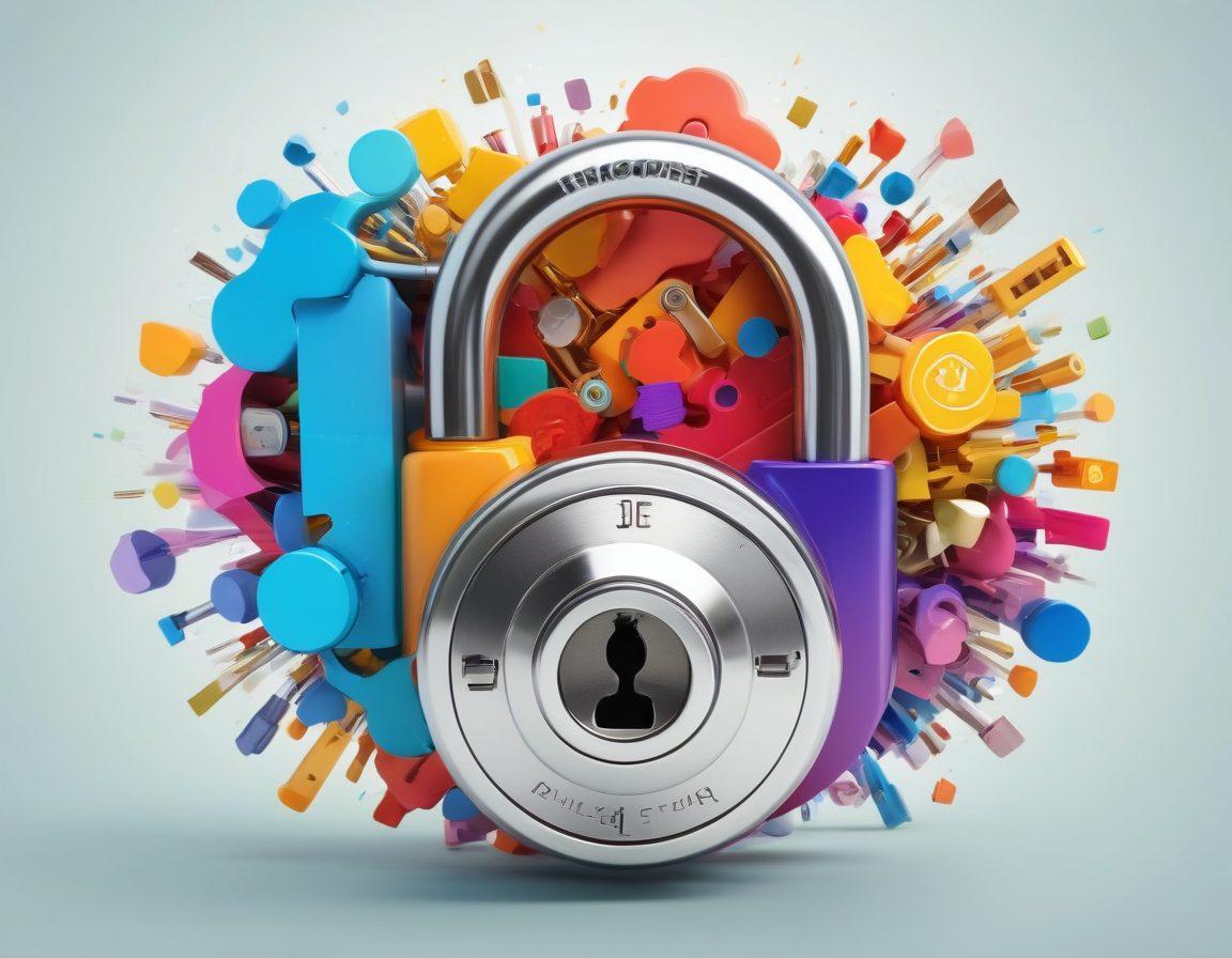 A digital open lock symbolizing 'Unlocking Success', with colorful blog icons emerging from it, such as writing tools, analytics graphs, and social media elements. The background features subtle hints of the Zeekler platform logo, infused with a sense of growth and opportunity. The overall color scheme should be bright and inviting, creating a vibrant and inspiring atmosphere. super-realistic. vibrant colors. 3D.